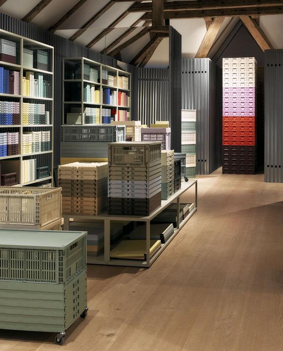 Produktbild HAY - Colour Crate Kunststoffdeckel Square & Cube M (Lavendel)