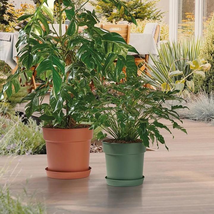 Produktbild Euro3plast Pflanzkübel Tellus Ø 25 cm salbei Greener