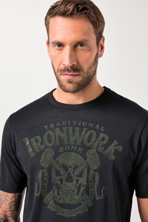 Actual product image JP1880 T-shirt, half sleeve, chest print, up to 8XL (6XL)