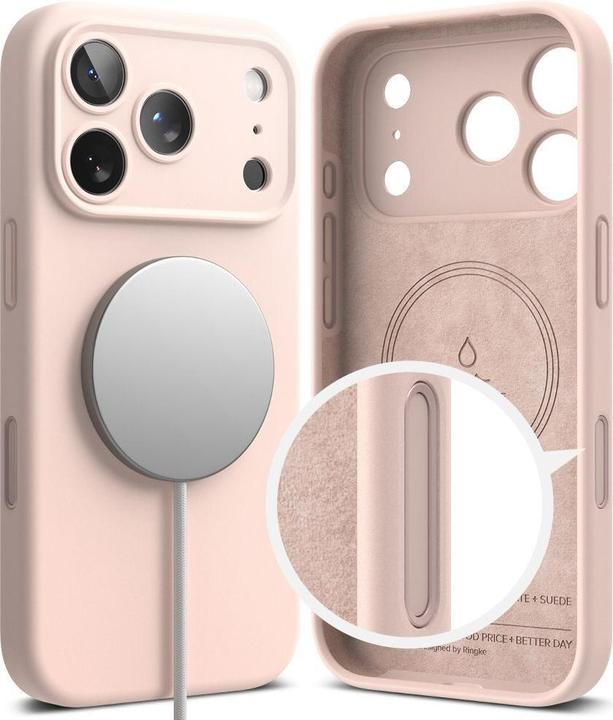Immagine prodotto Ringke Silikon Magnetische MagSafe Hülle für iPhone 17 Pro - Rosa (Apple iPhone 17 Pro)