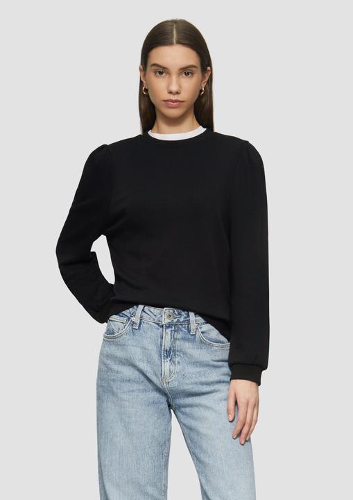 Produktbild s.Oliver Sweatshirt Viskosemix-Sweatshirt mit Puffärmeln (S, XS)