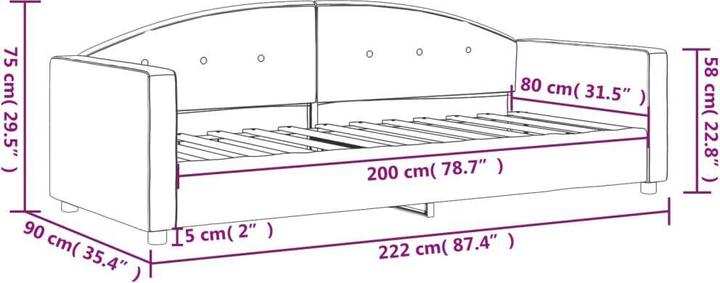 Image du produit vidaXL Tagesbett