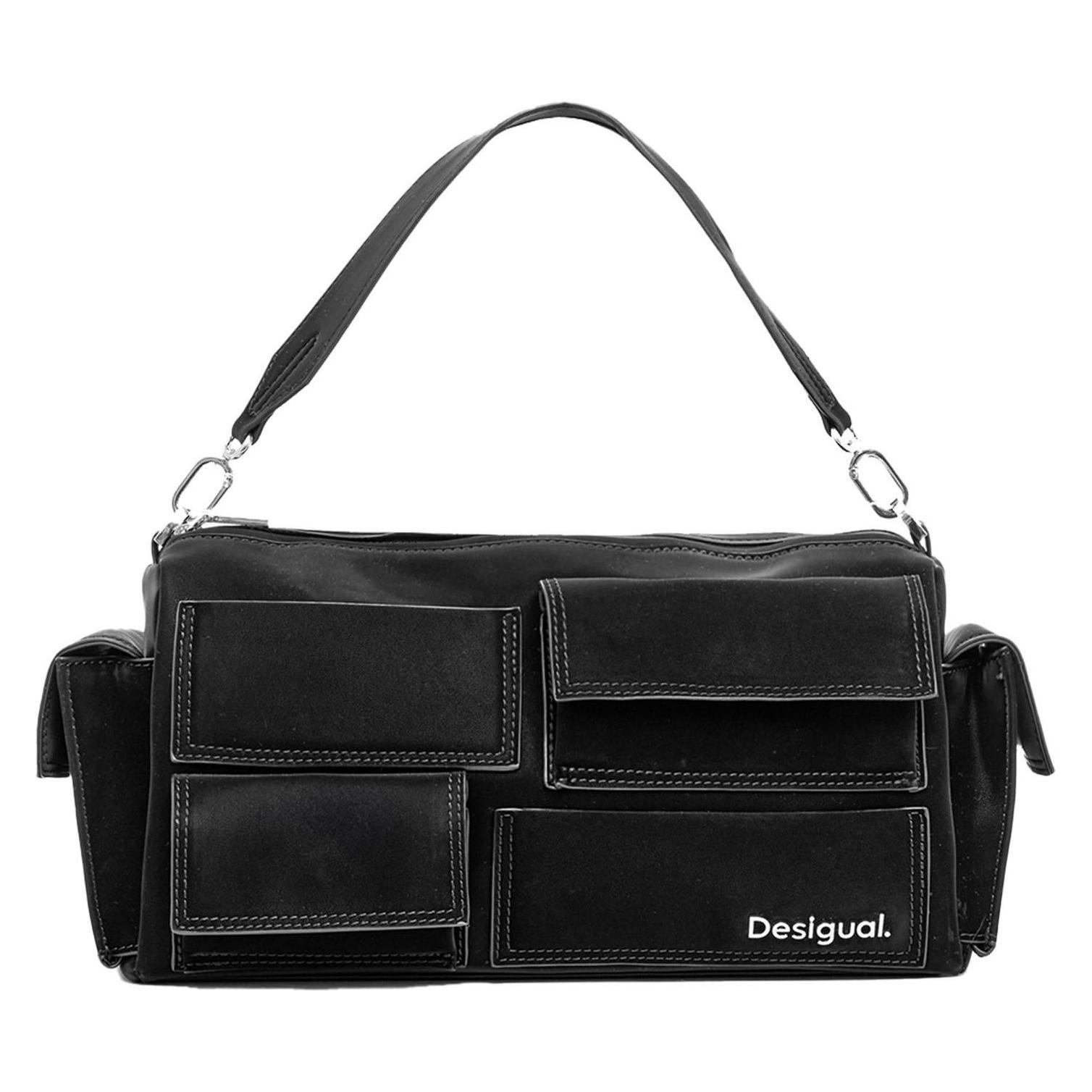 Desigual, Damen, Handtasche, Accessories Handbag, Schwarz