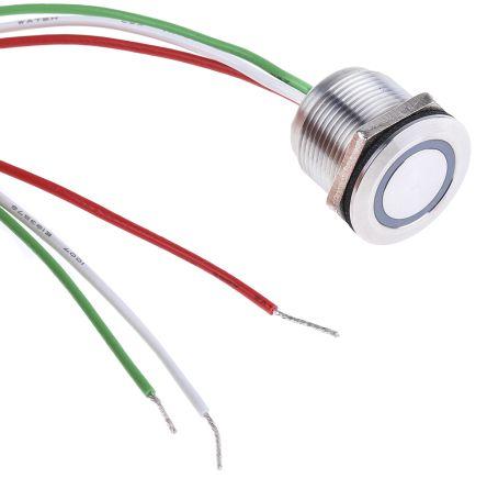 Produktbild RS PRO Switch touch 19mm IP68 green Momentary