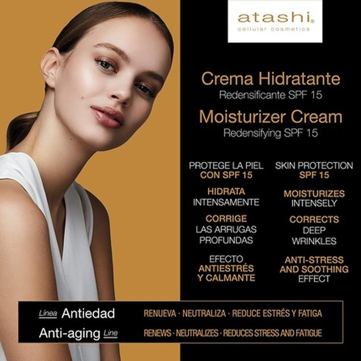 Produktbild Atashi CELULLAR COSMETIC hidratante redensificante SPF15 50 ml (50 ml, Nachtcreme, SPF 15)
