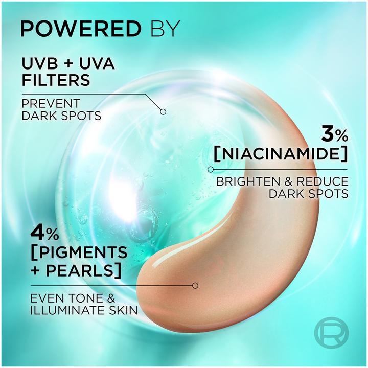 Actual product image L'Oréal Paris L'Oreal Paris Bright Reveal Brightening Tinted Fluid Spf 50+ Daily Fluid 50 Ml (Sun cream face, SPF 50, 50 ml)