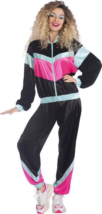 Produktbild Amscan Erwachsenenkostüm 80s Shell Suit schwarz Grösse S (34, 36)