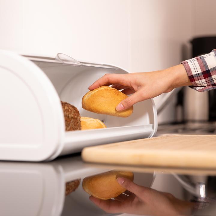 Actual product image Relaxdays Bread Bin, Rolling Lid