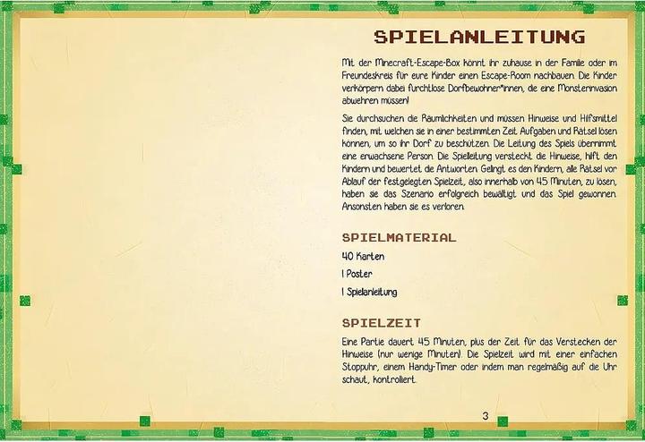 Produktbild Die Escape-Box für Minecraft-Fans: Der Angriff der Zombies! (Deutsch)