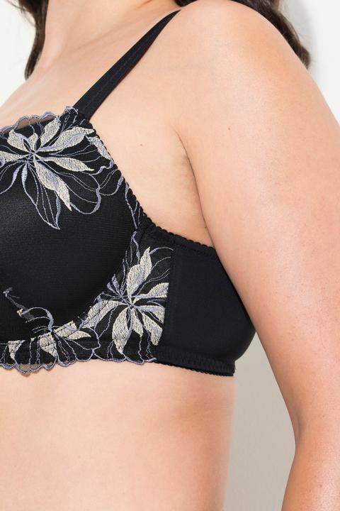 Immagine prodotto TruYou Reggiseno con ferretto, fiori ricamati e coppe morbide, coppa B-F (100 D)