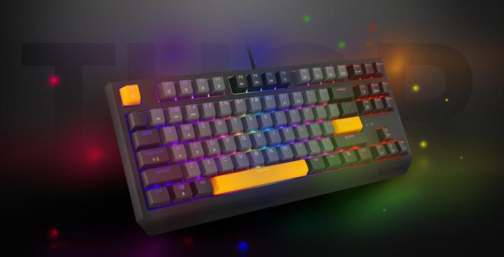 Actual product image Genesis Klawiatura Thor 230 TKL Outemu Red (NKG-2082) (US, Wireless, Cable)