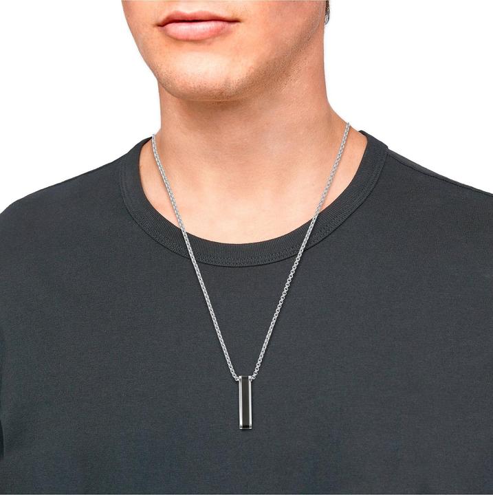 Actual product image S.Oliver Necklace for men, Stainless Steel (Stainless steel, 55 cm)