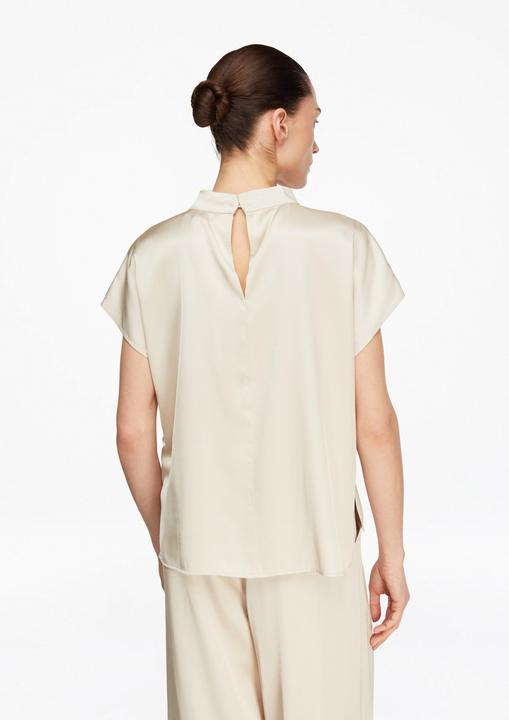 Immagine prodotto Comma Schweres Satin-Top mit Cap-Sleeves und Stehkragen (48)