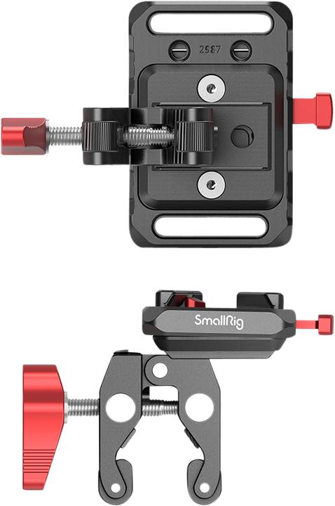 Image du produit SmallRig Mini V Mount Battery Plate with Crab-Shaped Clamp 2989 (Accessoires vidéo divers)