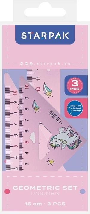 Actual product image Starpak Geometric unicorn set 3 pieces (15 cm)