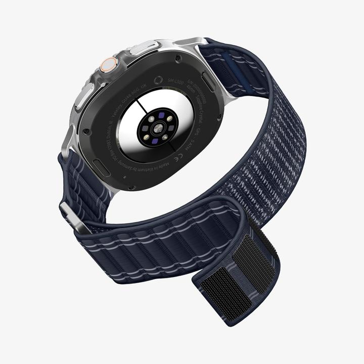 Actual product image Spigen - WBF0 - Samsung Galaxy Watch8 40mm/Watch8 44mm/Watch8 Classic - Navy (20 mm, 22 mm, Fabric, Nylon)