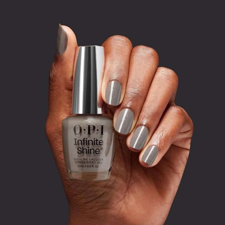 Image du produit OPI Infinite Shine Belly Button Bling Semi-Sheer Dark Soft Grey Silver Shimmer (Belly Button Bling, Vernis à ongles effet gel)