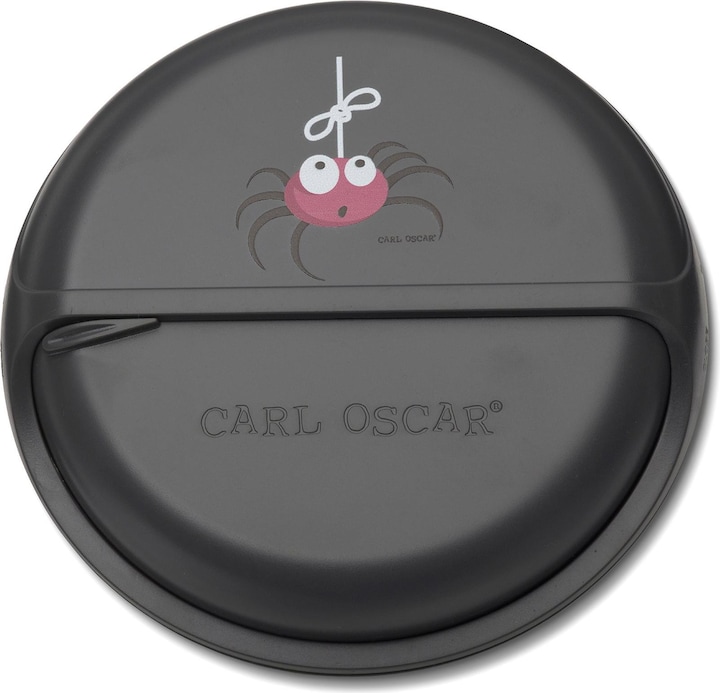 Image du produit Carl Oscar Small SnackDISC ™ 5 chamber rotating Gray - Spider snack container