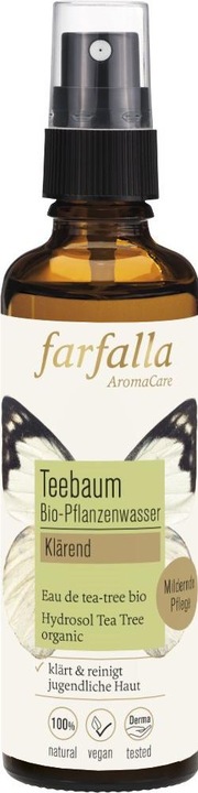 Produktbild Farfalla Bio-Pflanzenwasser Teebaum Spr 75 ml (Reinigungstücher, 75 ml)