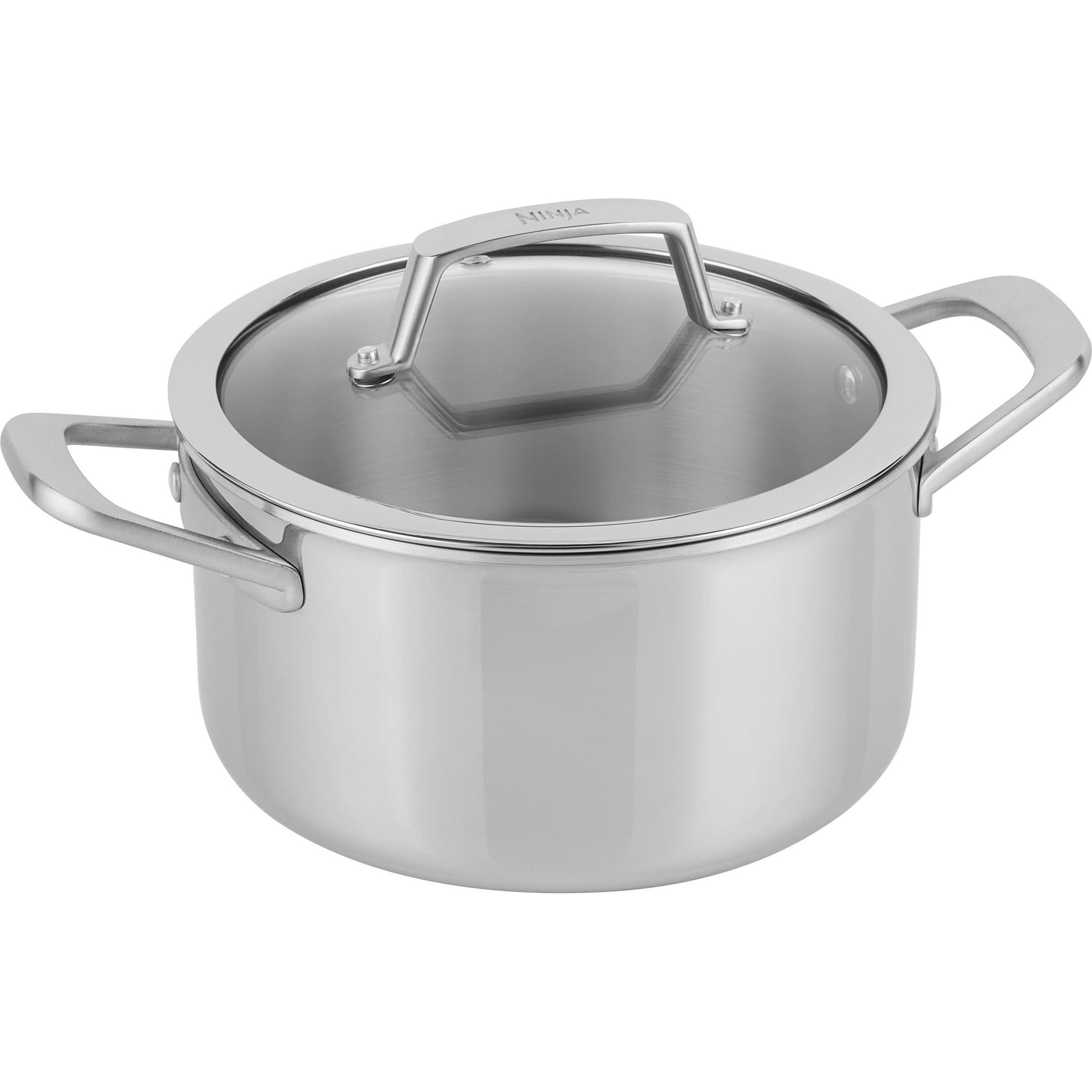 Ninja NIA Bratentopf 20cm EverCl.ES, Pfanne + Kochtopf, Silber