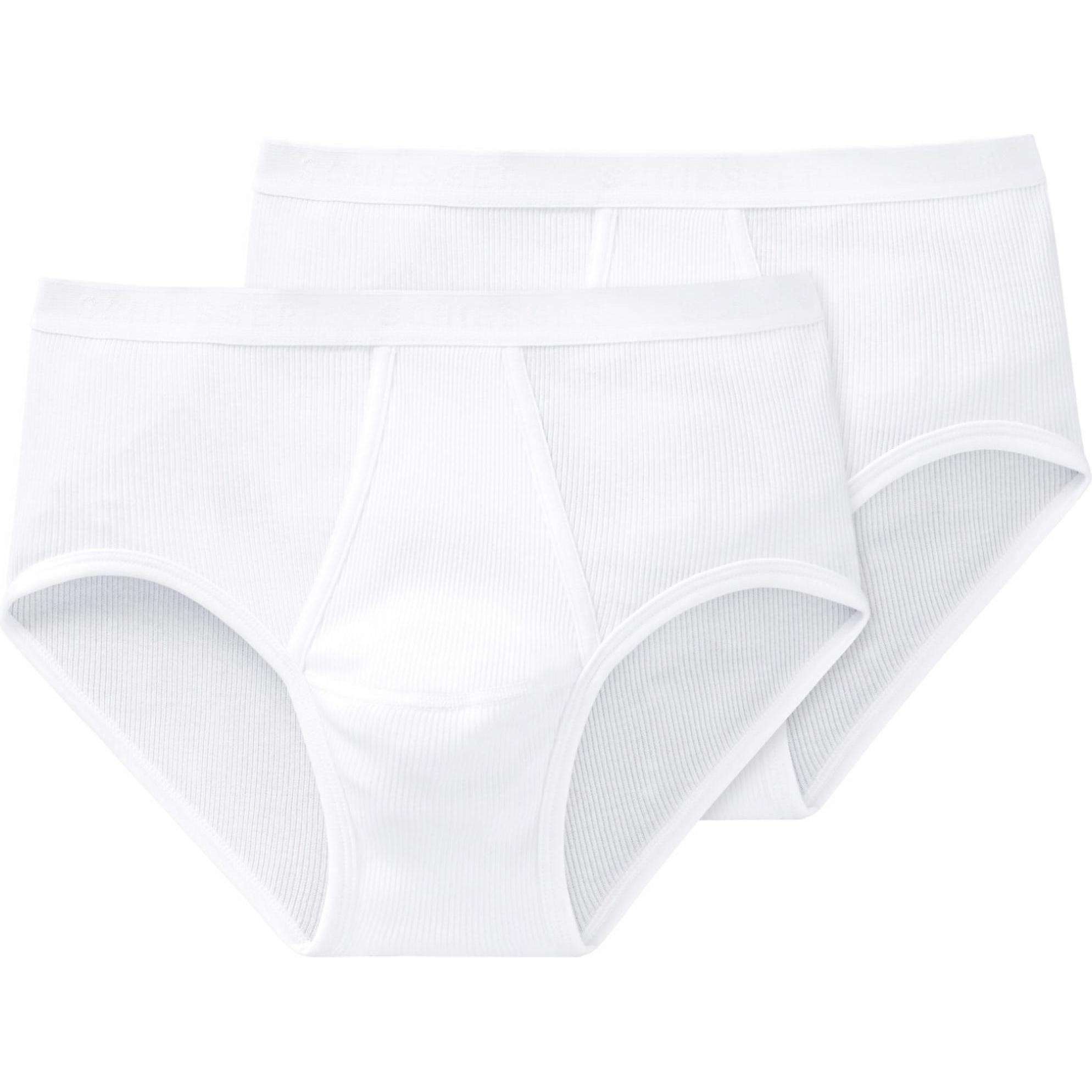 Schiesser, Herren, Unterhosen, Sport, Weiss, (8, 2er Pack)