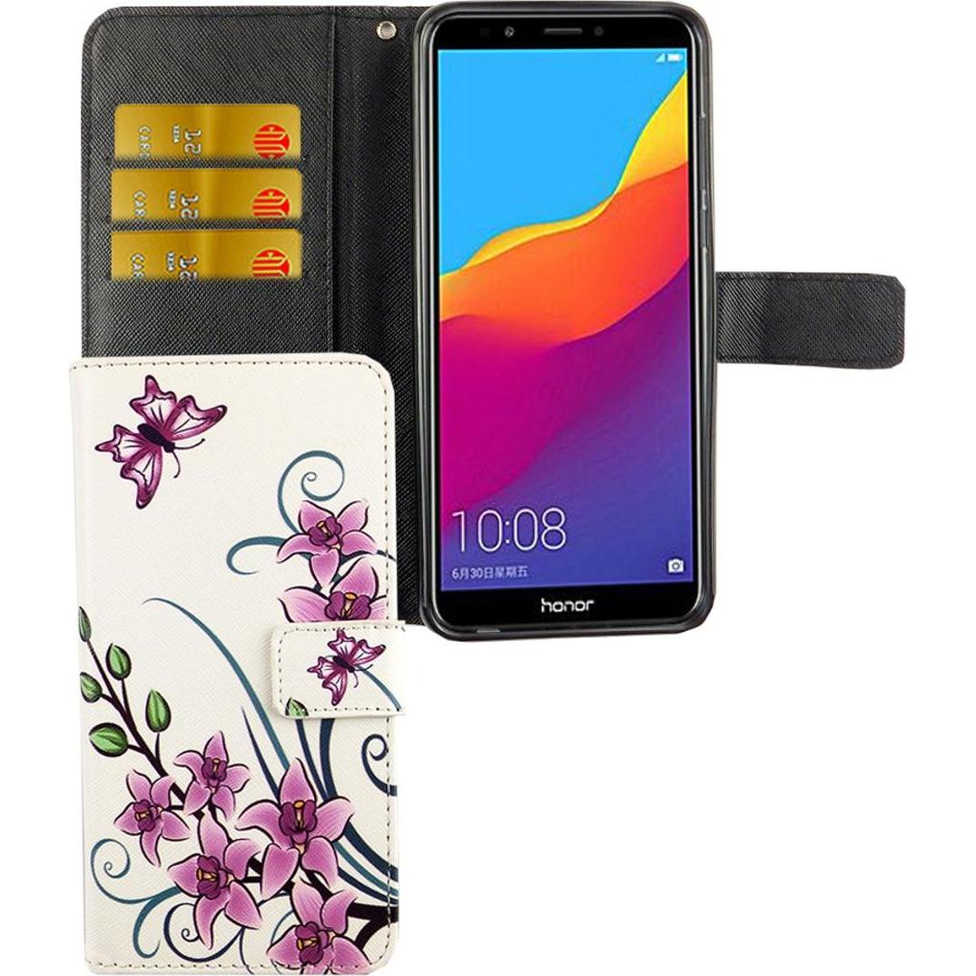 Thumbnail - König Design Hülle Handy Schutz für Huawei Honor 7C Case Cover Tasche Wallet Etui Handyhülle (Honor 7c), Smartphone Hüll...