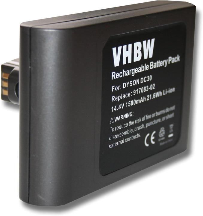 Immagine prodotto Vhbw Akku für Dyson DC30 Staubsauger (1500mAh, 14,4V)