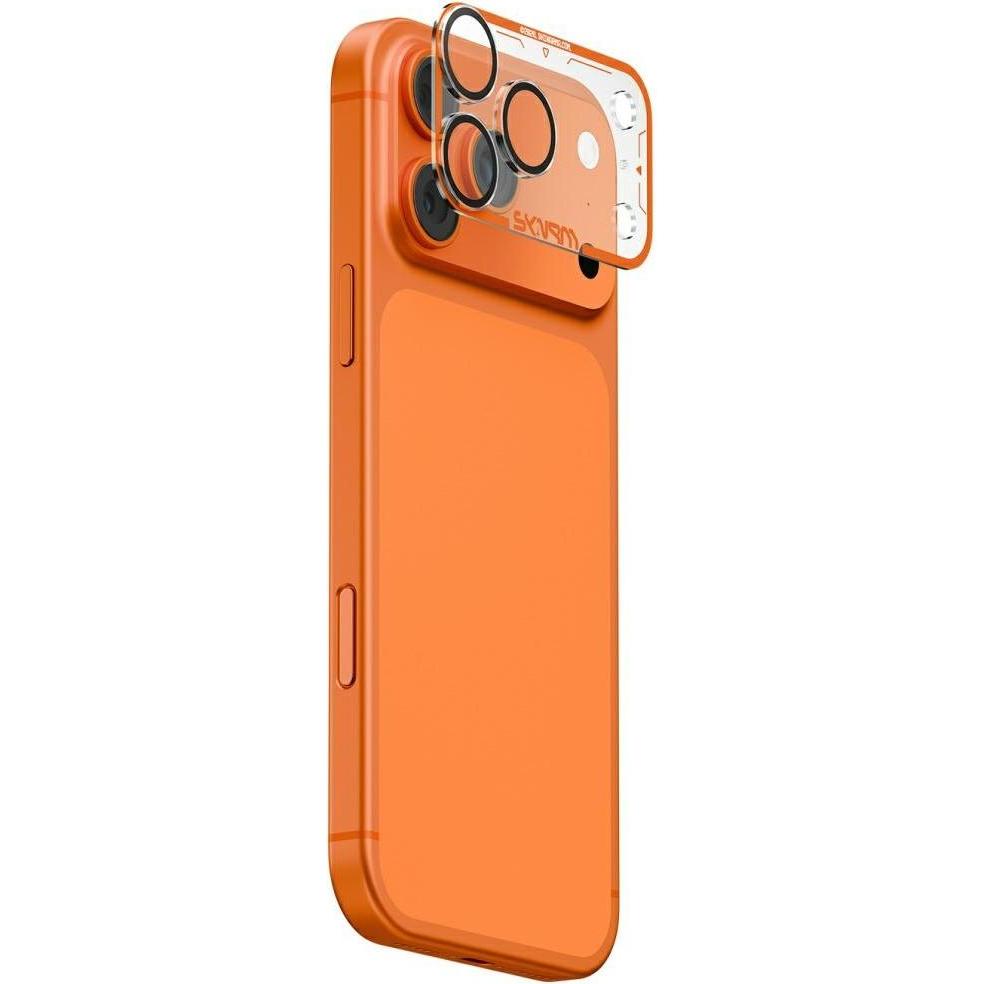 Skinarma Camera Lens Glass Magma Full Matte for iPhone 17 Pro orange (Apple iPhone 17 Pro), Pellicola protettiva smartphone, Arancia
