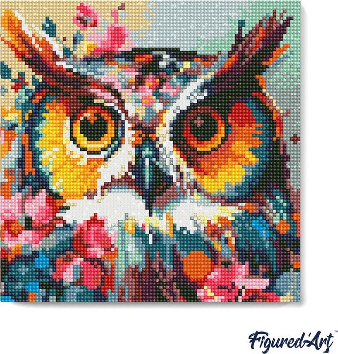 Produktbild Figured'Art Mini Malen nach Zahlen mit Rahmen - Eule