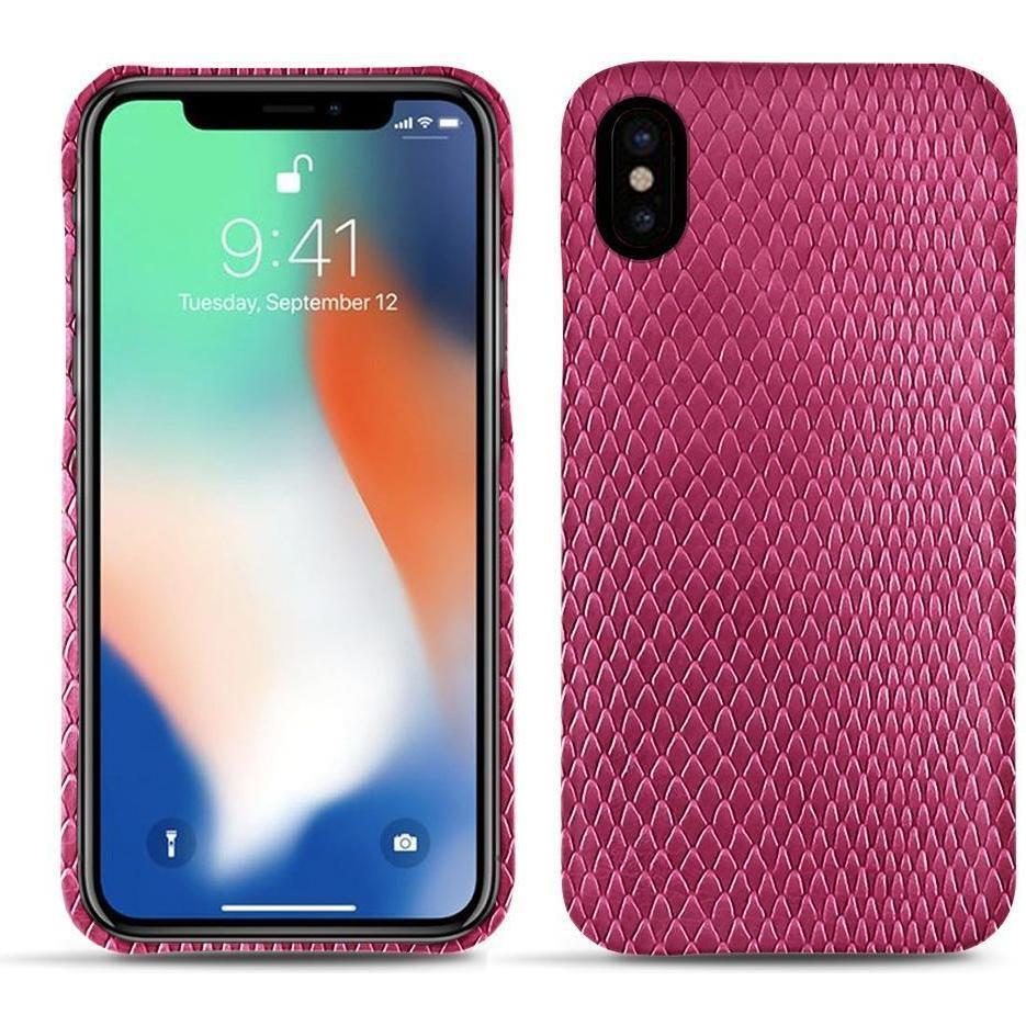 Noreve Lederschutzhülle (Apple iPhone XS Max), Smartphone Hülle, Rosa