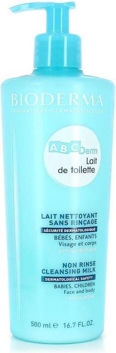 Actual product image Bioderma ABCDerm Lait De Toilette (Cleansing lotion, 500 ml)