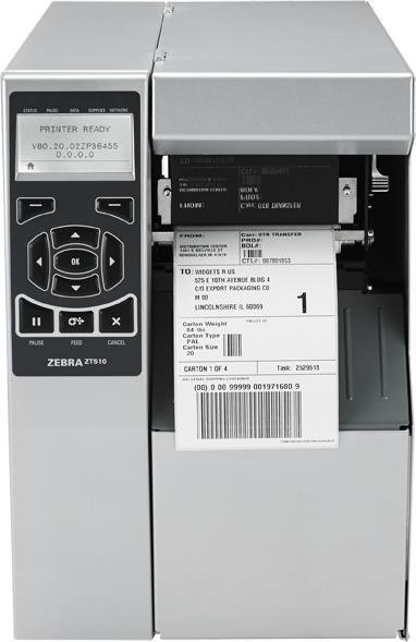 Actual product image Zebra ZT510 - Label printer - direct thermal / thermal transfer - roll (11.4 cm) (300 dpi)