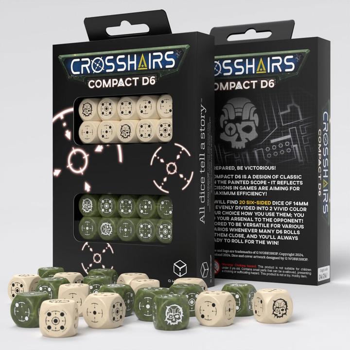 Actual product image Q Workshop Crosshairs Compact D6: Beige&Olive