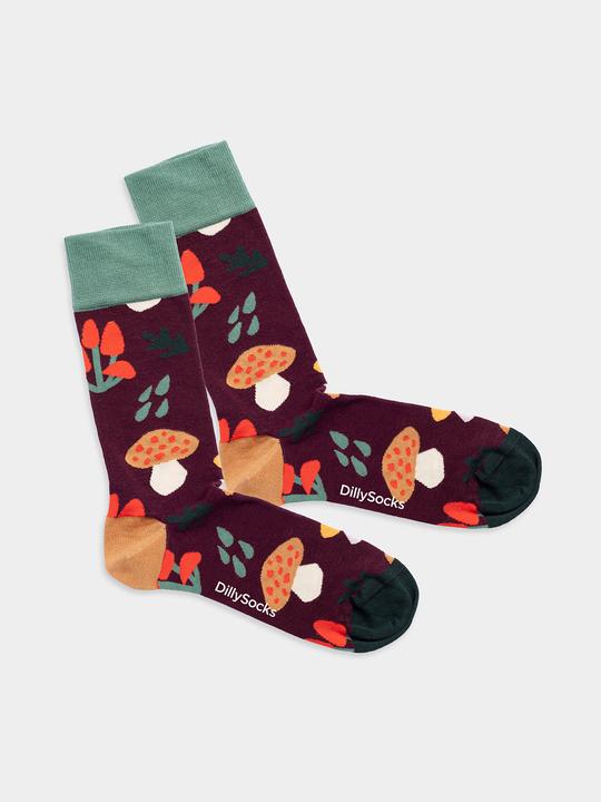Actual product image DillySocks Mushroom Crush (Single pack, 41 - 46)