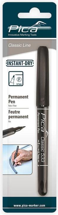Actual product image Pica Permanent marker CLASSIC black Line width 0.7 mm Round tip (1x)