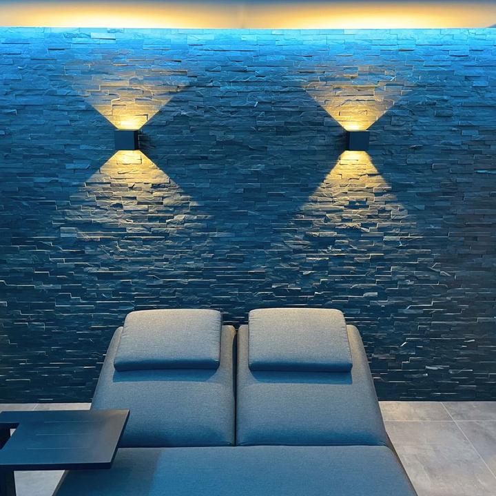 Immagine prodotto s.luce Ixa LED lampada da parete ad angolo regolabile per interni ed esterni IP44 (460 lm)