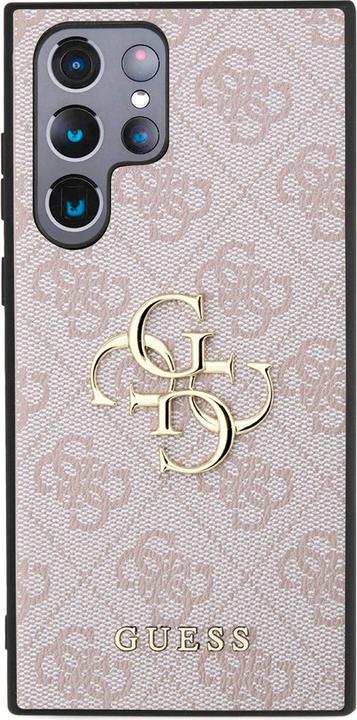 Image du produit Guess PU 4G Metal Logo Case pour Samsung Galaxy S24 Ultra - rose (Samsung Galaxy S24 Ultra)