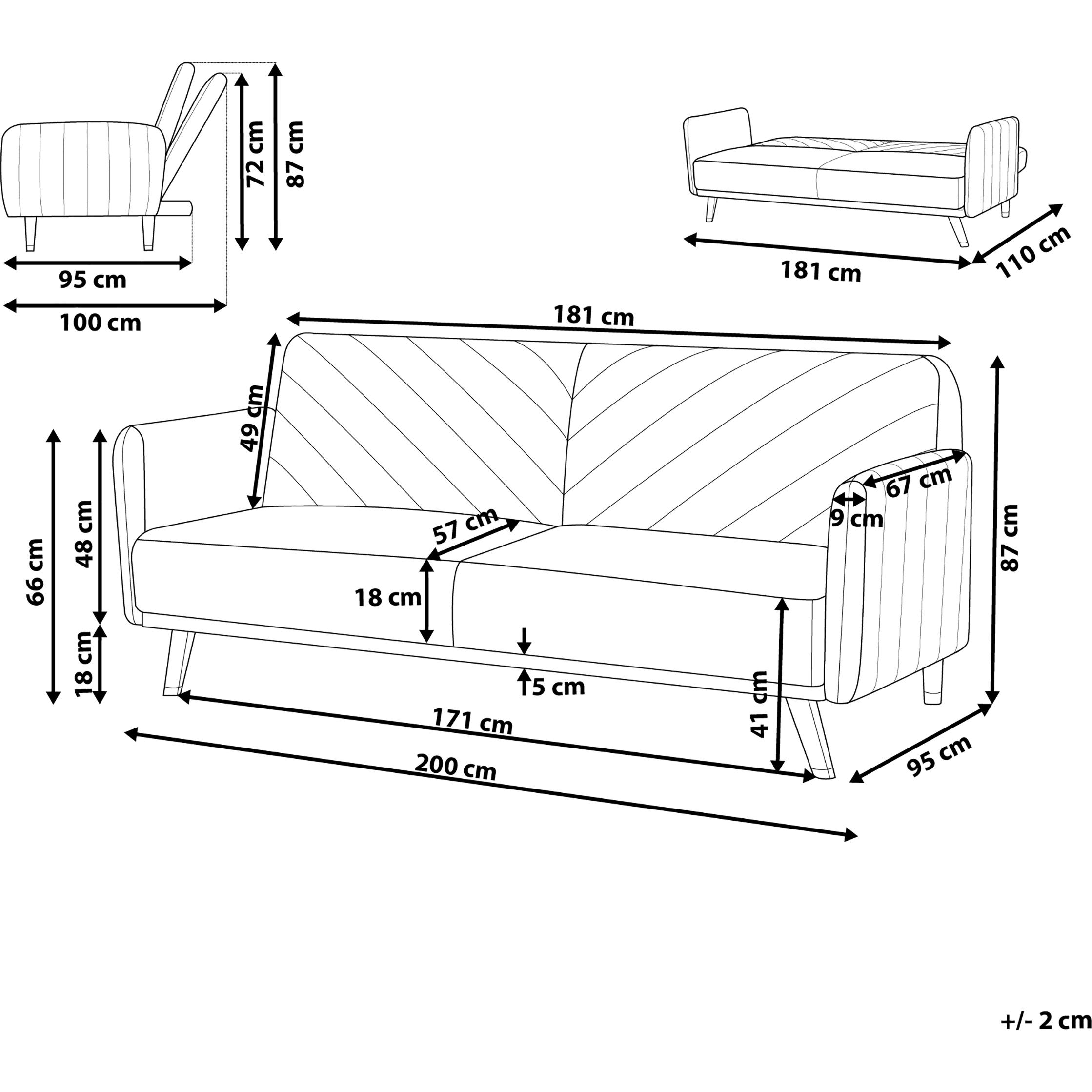 Thumbnail - Beliani, Sofa, Senja (3-Sitzer)