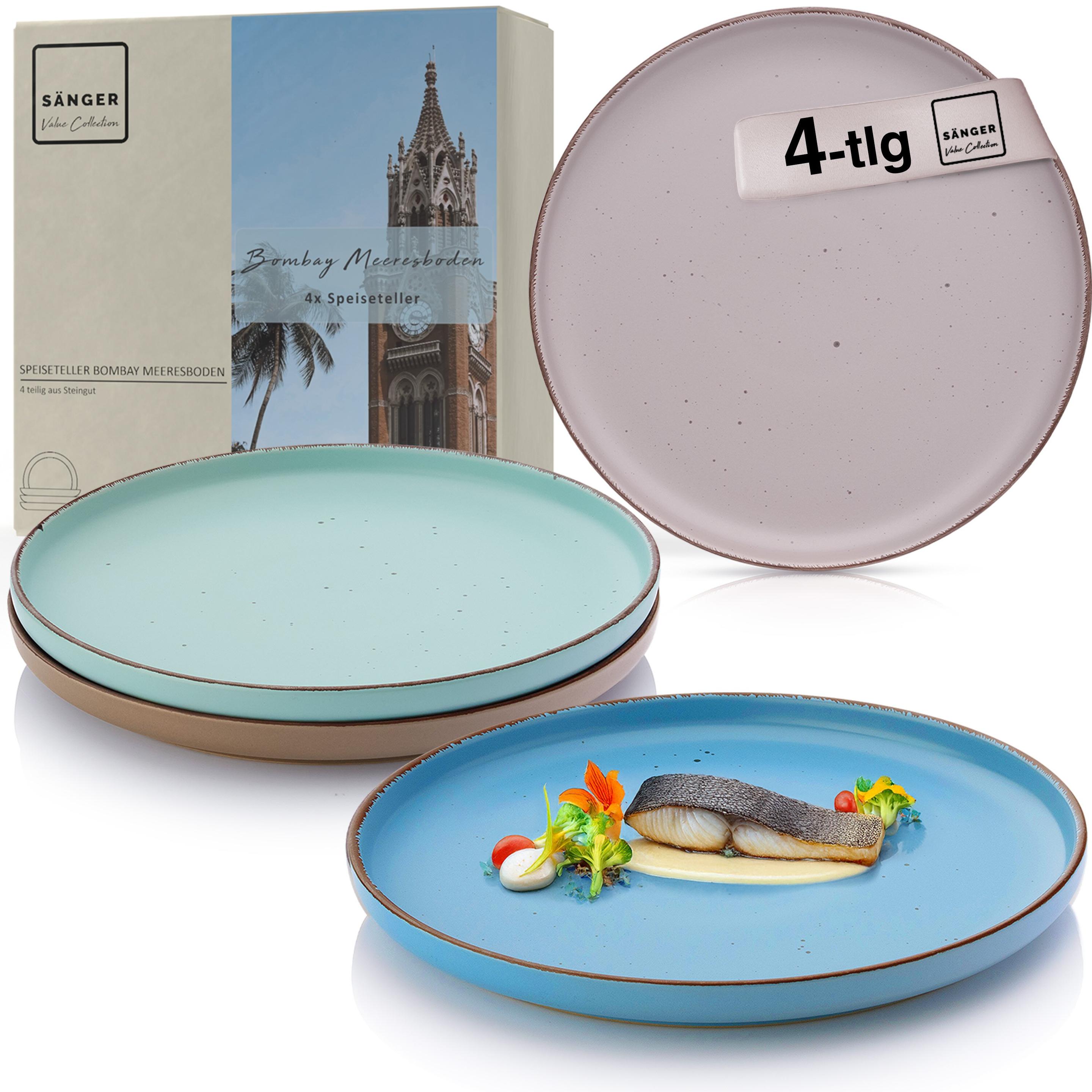 Sänger Speiseteller Set Bombay Meeresboden, Teller, Mehrfarbig