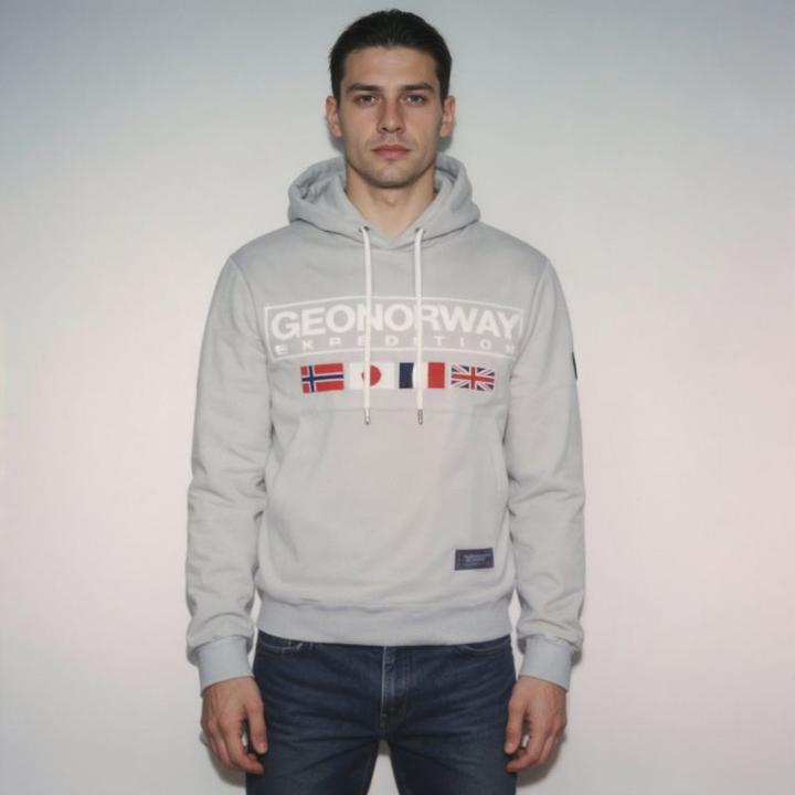 Actual product image Geographical Norway Great Blended DB 317 M sweatshirt WY8612H/GN-Blended Gray