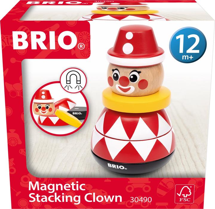 Produktbild Ravensburger BRIO – 30490 Magnetischer Stapelclown | Spielzeug für Kleinkinder ab 12 Monaten