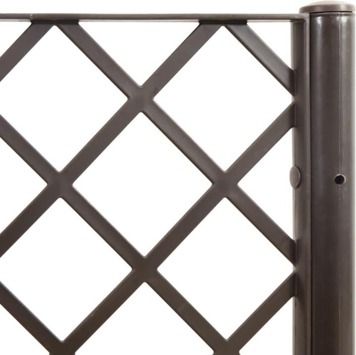 Image du produit vidaXL Bac à plantes avec treillis PP