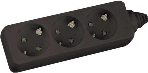 Actual product image InLine socket strip (3 x, CEE 7/3, 3 m)