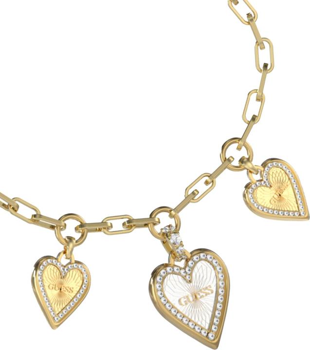 Immagine prodotto Guess Bracciale LOVE ME TENDER (18.50 cm, Acciaio inossidabile, Dorato, Smalto)