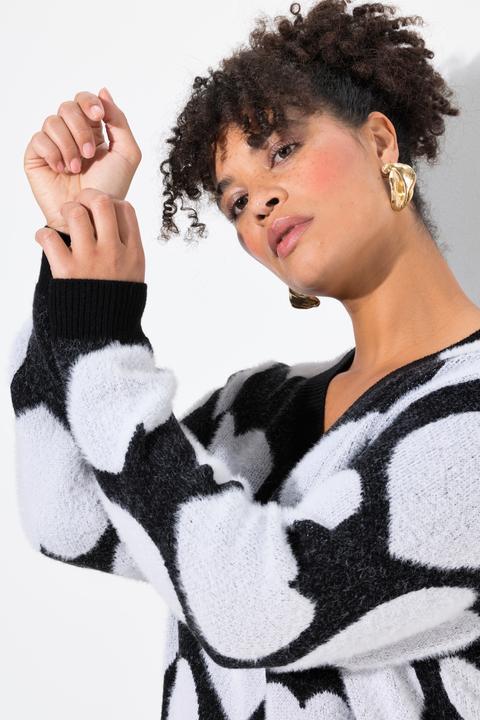 Produktbild Miamoda Pullover, weicher Feinstrick, Herzmuster (46, 48)