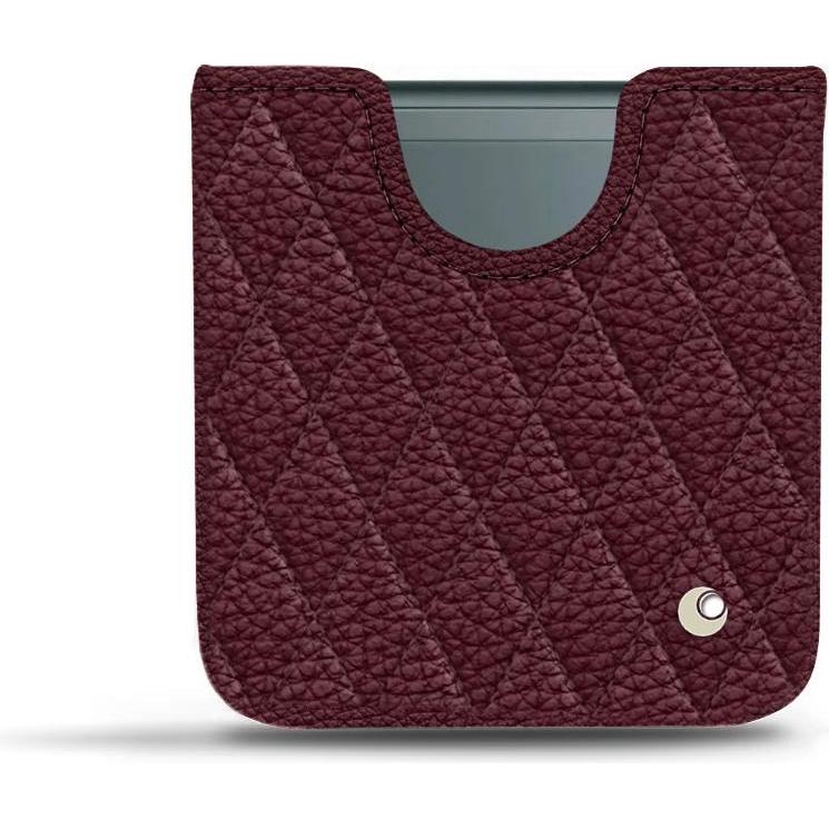 Noreve Lederschutzhülle Samsung Galaxy Z Flip3 (Samsung Galaxy Z Flip3), Smartphone Hülle, Violett