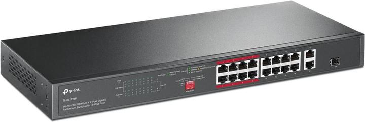 Produktbild TP-Link Switch TL-SL1218P Unmanaged, Rackmontierbar, 10 (16 Ports)