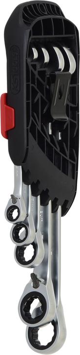 Produktbild KS Tools GEARplus® RINGSTOP-Ratschenringmaulschl.-Satz abgew., Flank Traction, 5 Teile (19 mm)