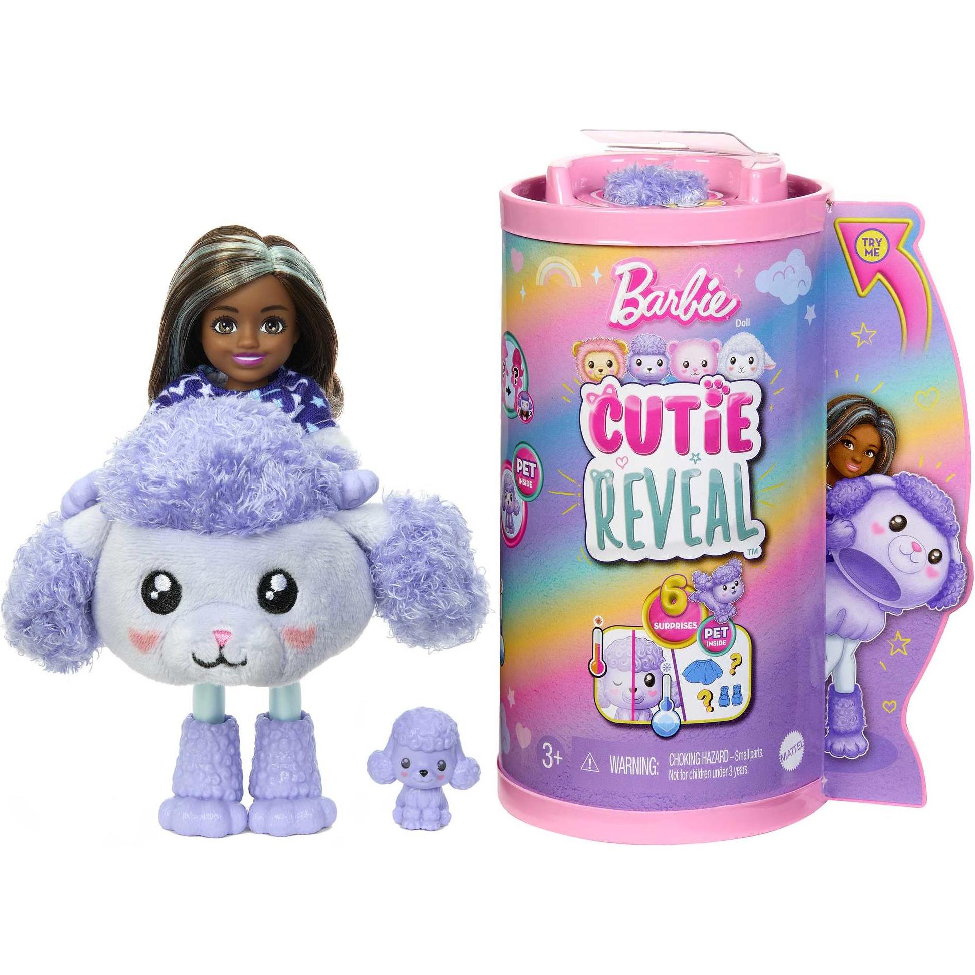 Barbie Cutie Reveal Chelsea Cozy Cute Tees Series - Poodle