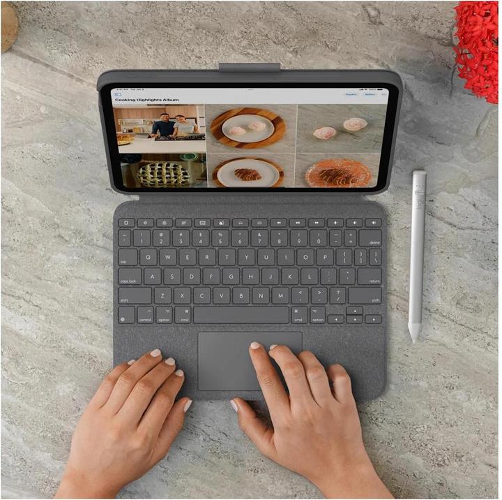 Productafbeelding Logitech COMBO TOUCH VOOR IPAD (10E GEN) (DE, Apple iPad 2022 (10e generatie), Apple iPad 2025 (11e generatie))